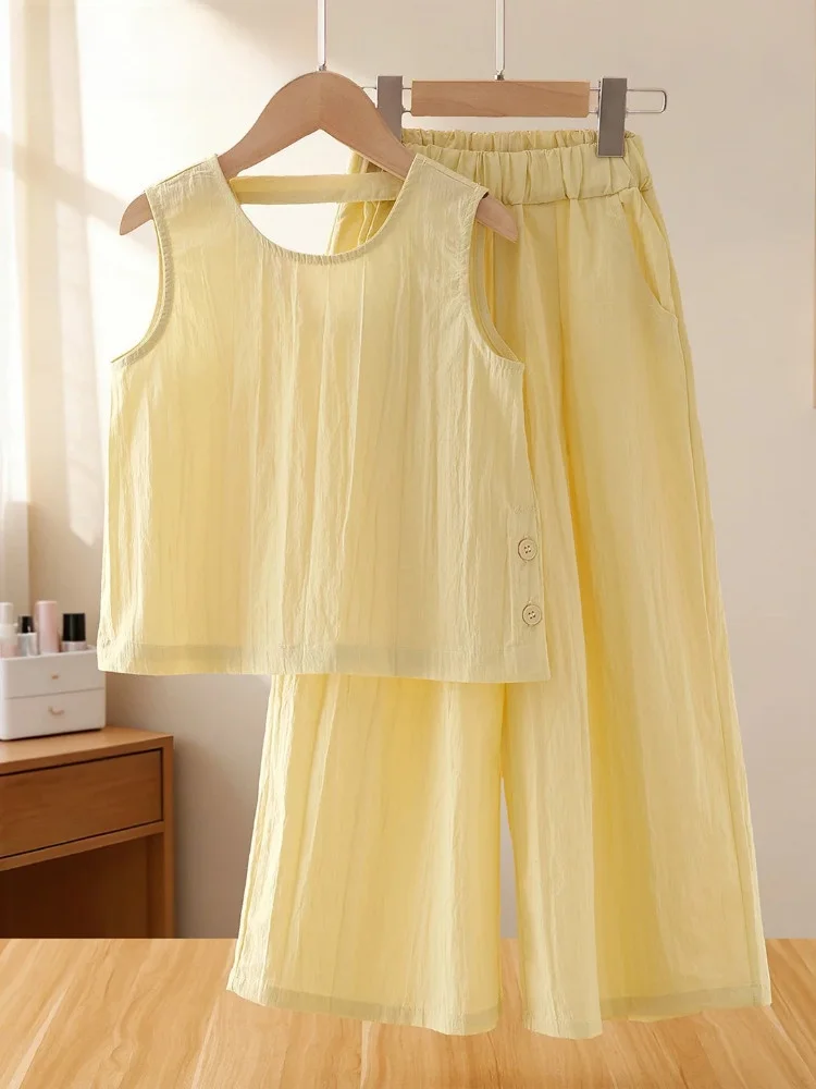 la-chapelle-girls-sleeveless-vest-set-thin-summer-korean-style-fashionable-vest-and-pants-combo-breathable-comfortable-kids-o