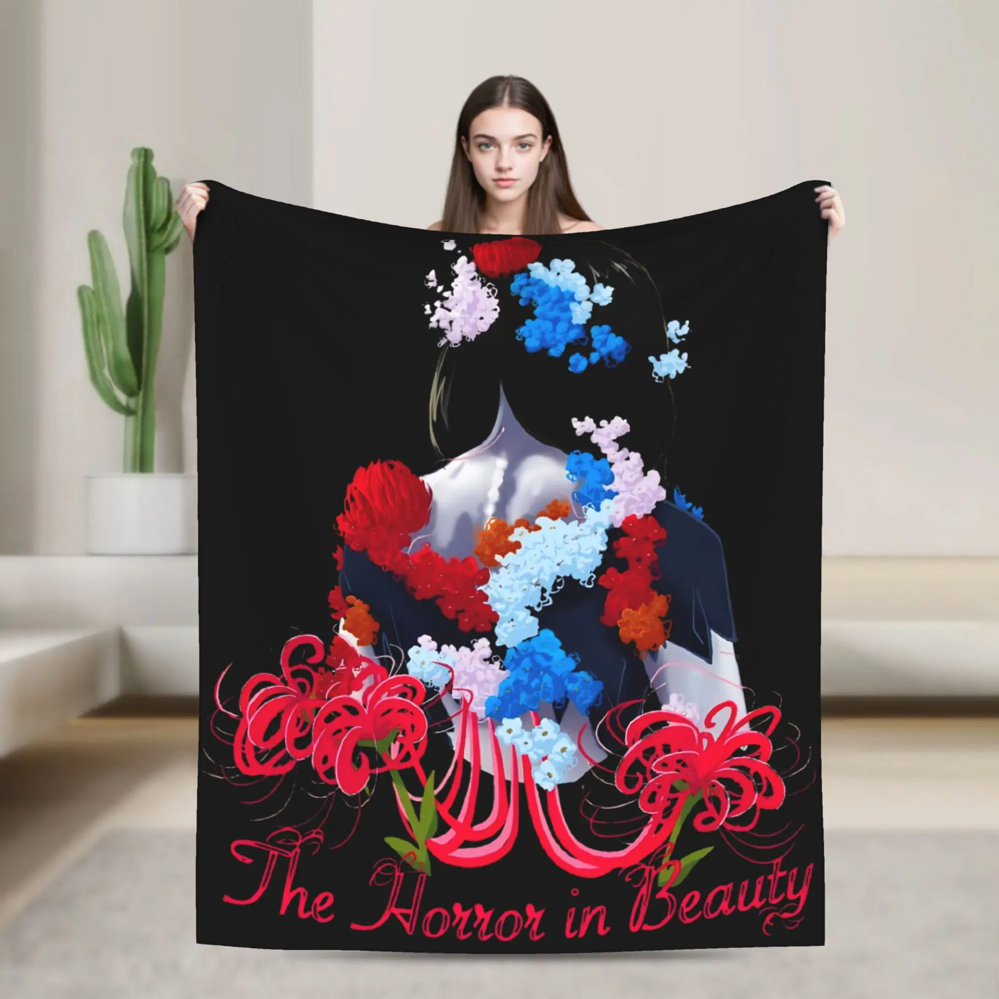 

Фланелевые одеяла Silent Hill F The Horror in Beauty, винтажное одеяло для дивана, постельное белье для гостиной, покрывала 200x150 см