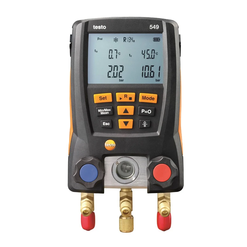 Testo 549 デジタル マニホールド ゲージ 2 バルブ システム HVAC 0560