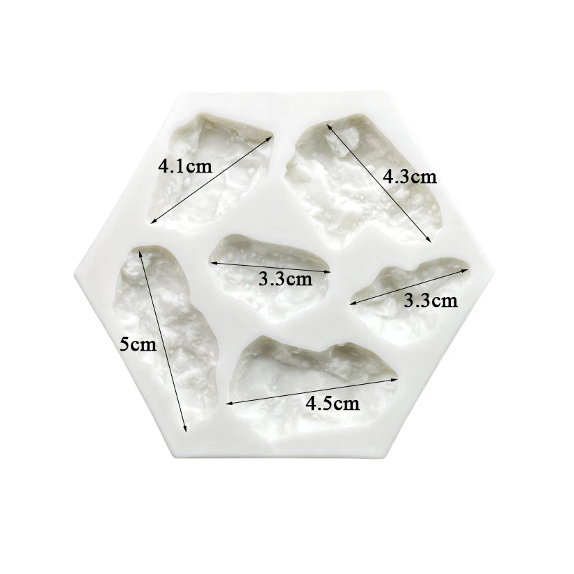 Rock Meteorite Silicone Sugarcraft Mold Resin Tools Cupcake Baking Mould Fondant Cake Decorating Tools