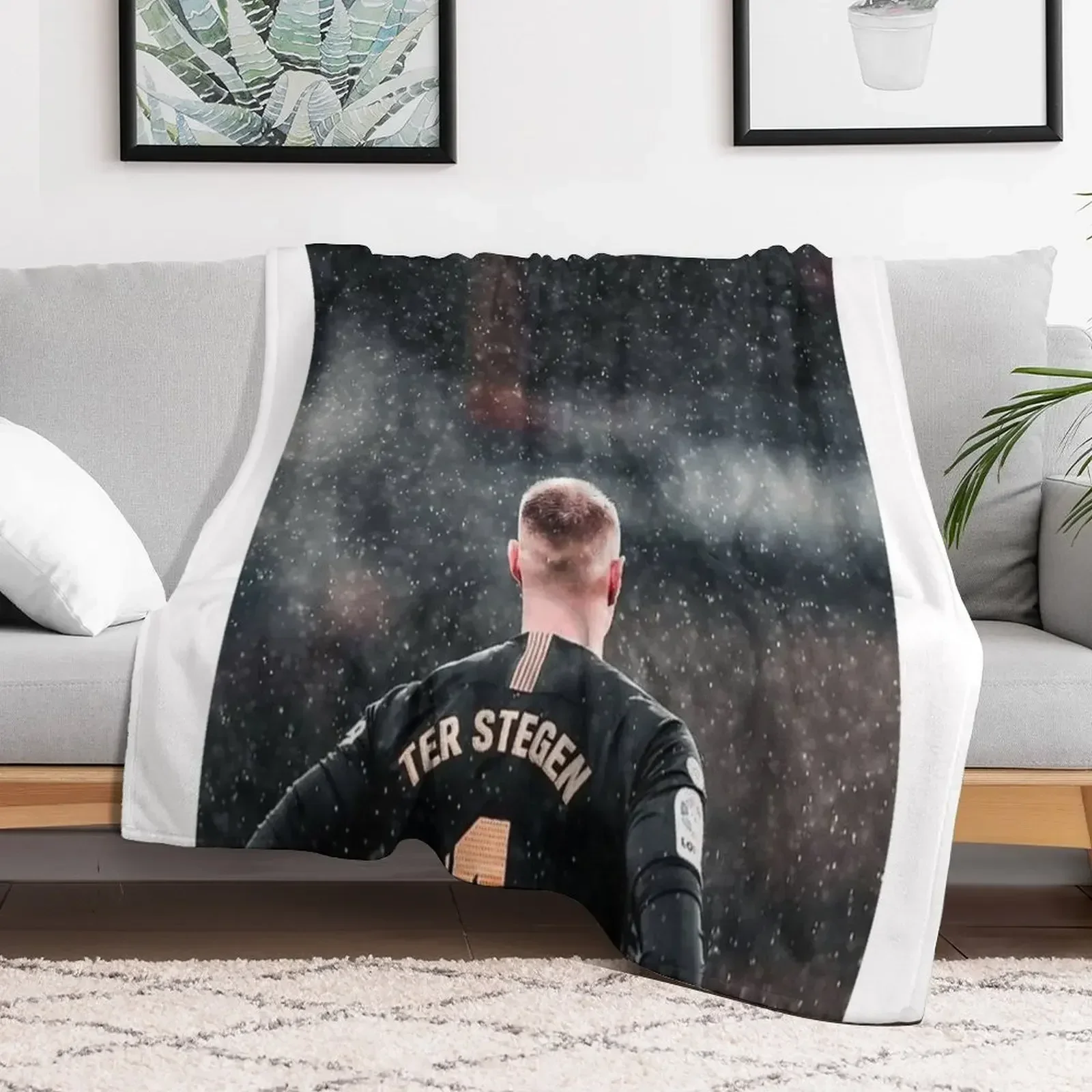 Marc-Andre ter Stegen Throw Blanket Hairy Decorative Sofa Thermals For Travel Blankets