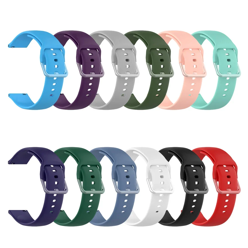 20 22mm Watch Strap For Haylou Solar 5/Ultra/Lite Band Watch 4 4S 2 Pro (LS02 Pro)/S6 R8 S8/RS4 Plus Bracelet Silicone Wristband