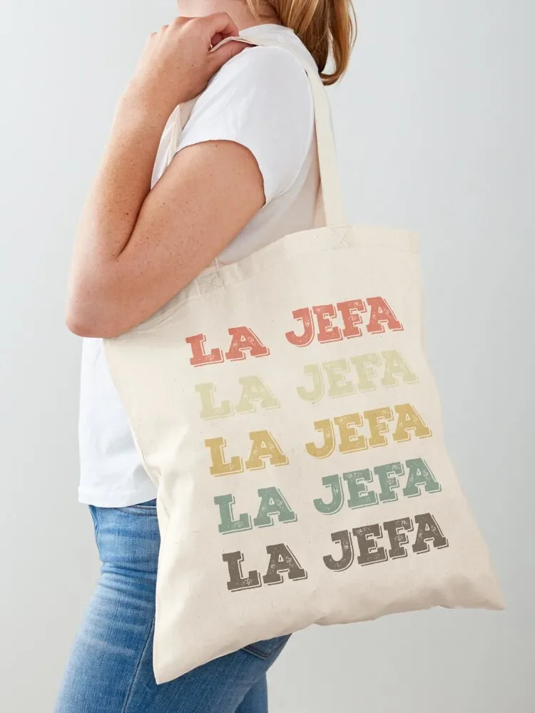 La Jefa Shirt, Vintage Apparel, Mama Spanish Tshirt Latina Shirt Clothing, Chicana Mexican Tees Tote Bag tote bag custom