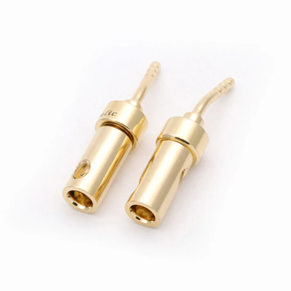 2pcs/1pair 2mm Banana Pin Plug Speaker Cable Wire Screws Lock Connector Adapter  Male Audio & Video 4mm Banana Plug