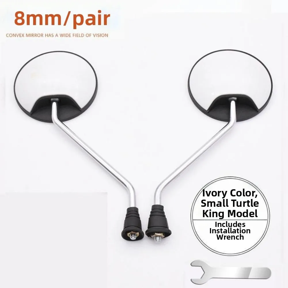 1Pair Universal Electric Scooter Rearview Mirror Black 8mm/10mm Rigth Thread Multistyles Rear View Mirrors Moped Scooter Parts
