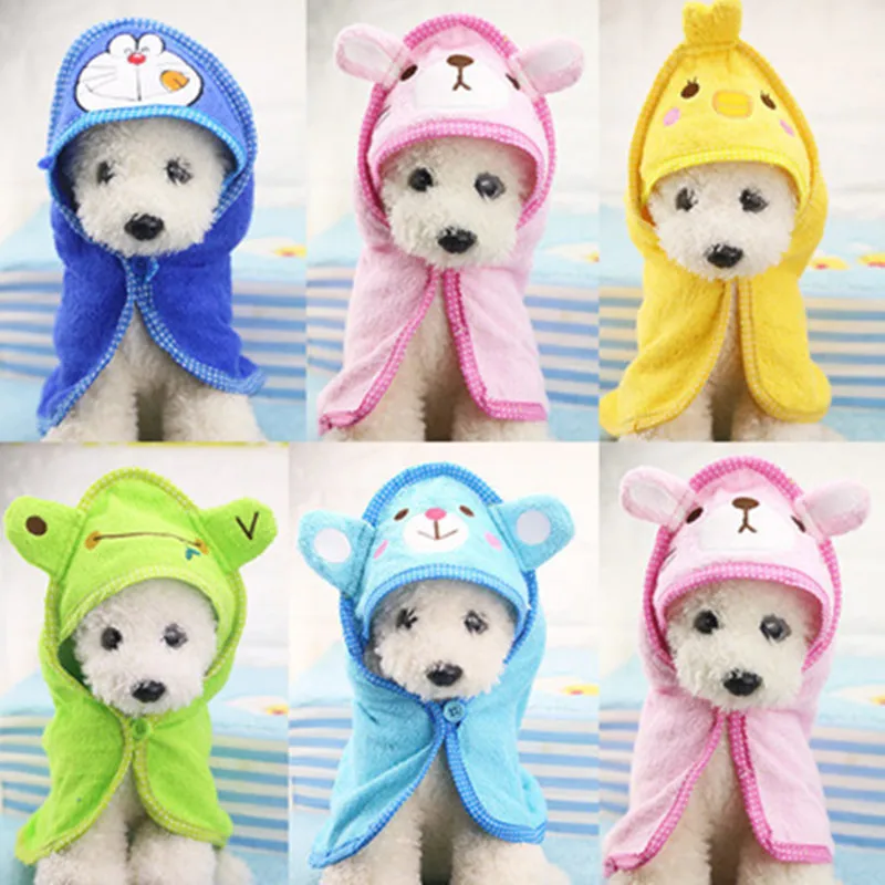 6 Colors Pet Dog Towel Soft Drying Bath Pet Towel For Dog Cat Hoodies Puppy Super Absorbent Bathrobes Cleaning Necessary supply