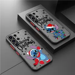 Christmas Disneys Stitchs Case for Samsung Galaxy S22 Plus S24 Ultra S21 S20 FE S23 Ultra S10 Lite S9 Luxury TPU Cover