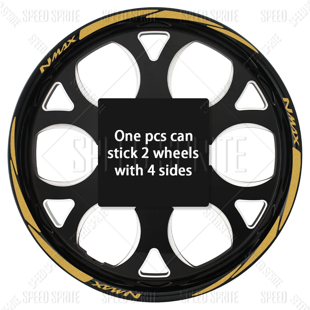 NMAX Motorcycle Accessories Wheel Sticker Hub Decals Rim Stripe Tape For NMAX 155 nmax 160 nmax 125