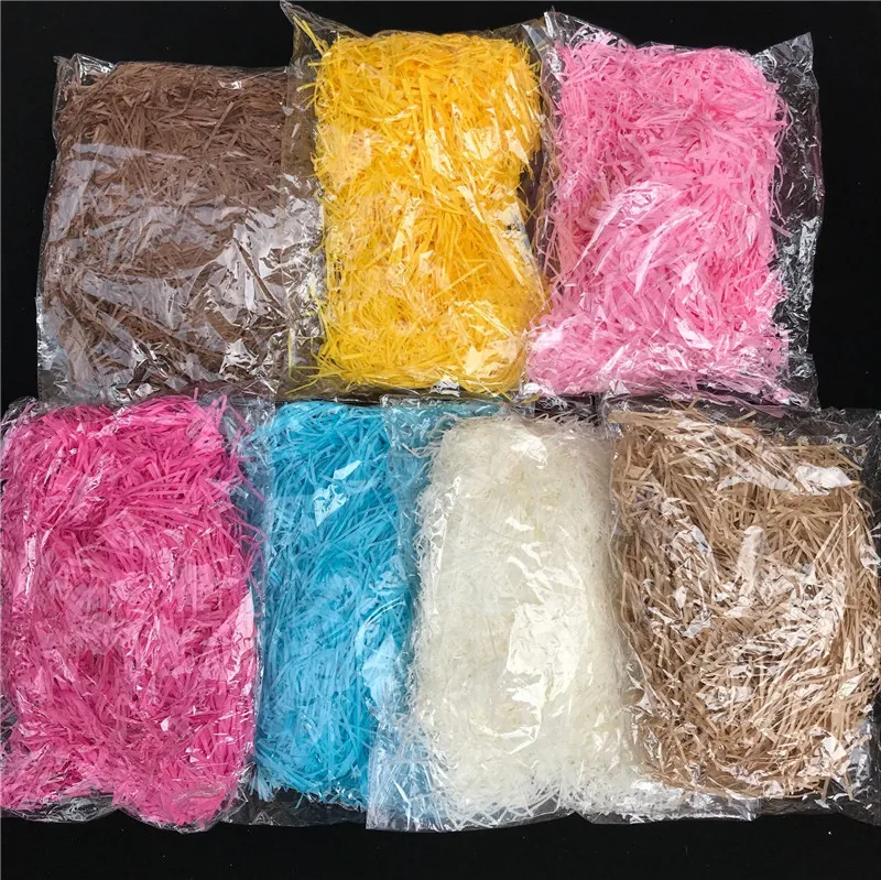 10g Colorful Shredded Paper Gift Box Filler Wedding Decoration Birthday Party Favor Crinkle Cut Paper Shred for Packing Gift Bag