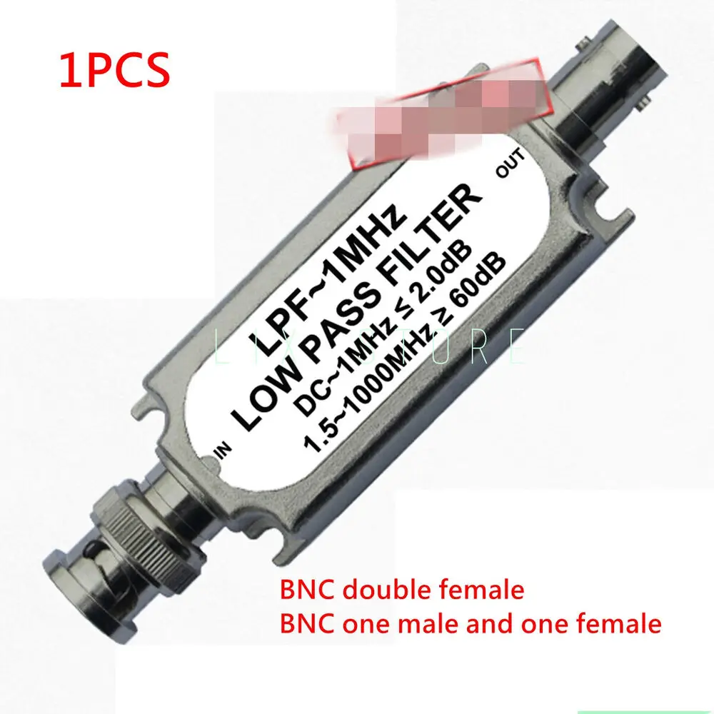 1PCS LC communication frequency Low pass filter LPF-1MHz BNC 50 ohm replace