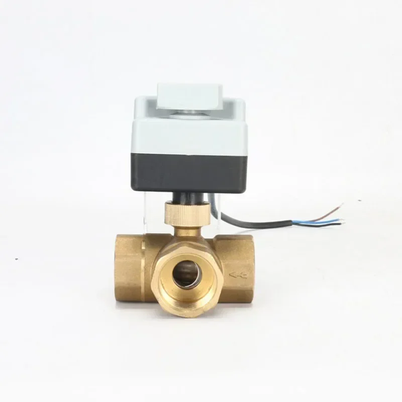 

Маленький новый AC220V DN15(G 1/2") до DN 50(G 2") 2-ходовой 3-проводной латунный моторизованный шаровой клапан/электрический приводной двигатель с ручным переключателем