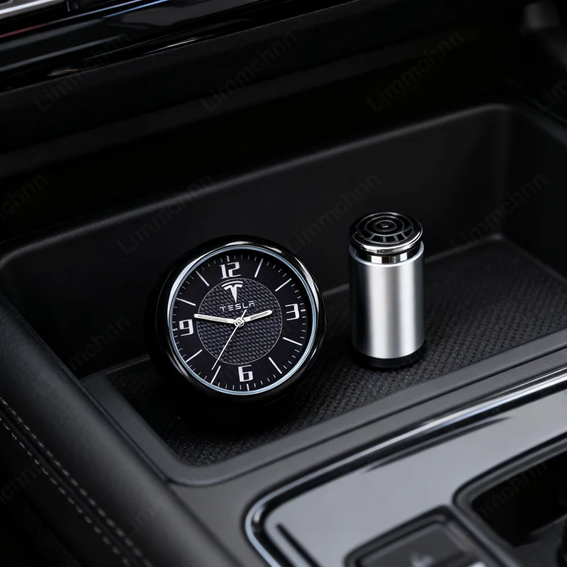

Car Clock Digital Watch Auto Clocks Decoration Logo Clocks For Tesla Model 3 Model S Model X Model Y Roadster SpaceX Car Sticker