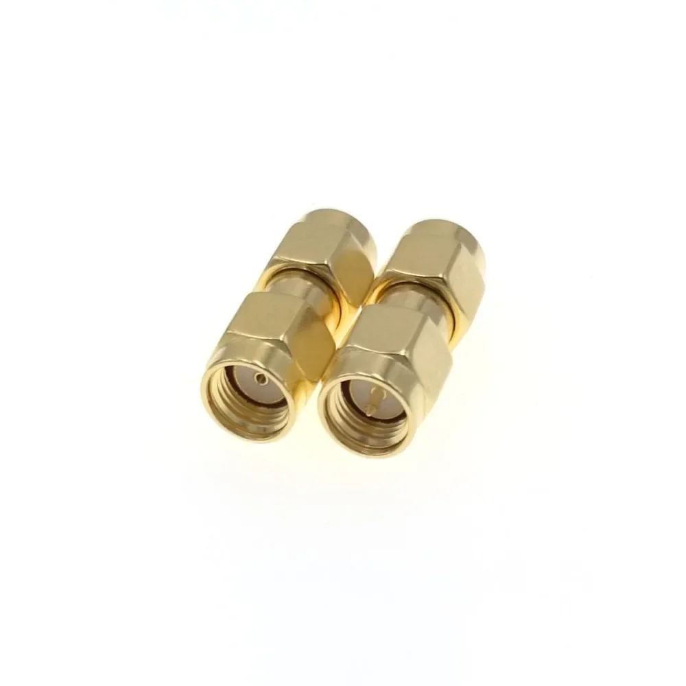 

50pcs RP-SMA Male To SMA Male Adaptor Adapter For WiFi WLAN ETC