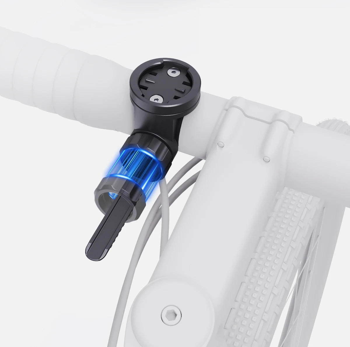 Cyclami Universal Fahrrad GPS Computer halterung Radar Rücklicht halter Scheinwerfer halterung Gopro Kamera halterung für Lenker Sattelstütze, Vorderlichthalter, Vorderlichthalter – Detail 4