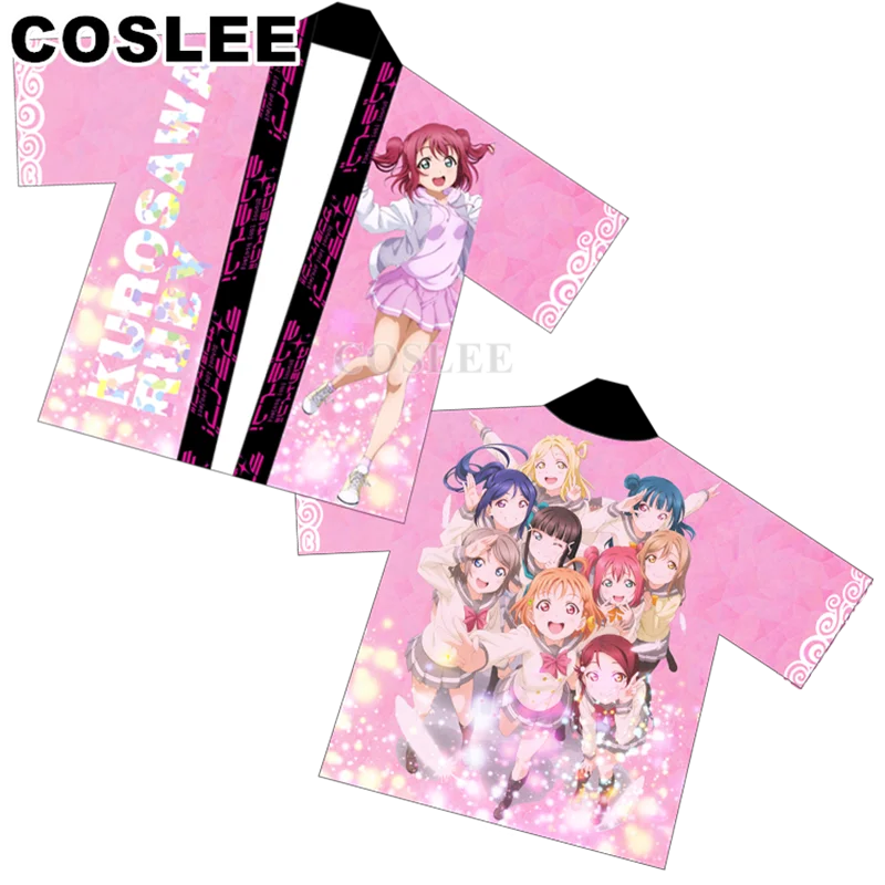 COSLEE LoveLive Sunine Ruby Mari Riko Dia You Yoshiko Haori Outfit Jacket Coat Top All Members Cosplay Costume For Women Men New