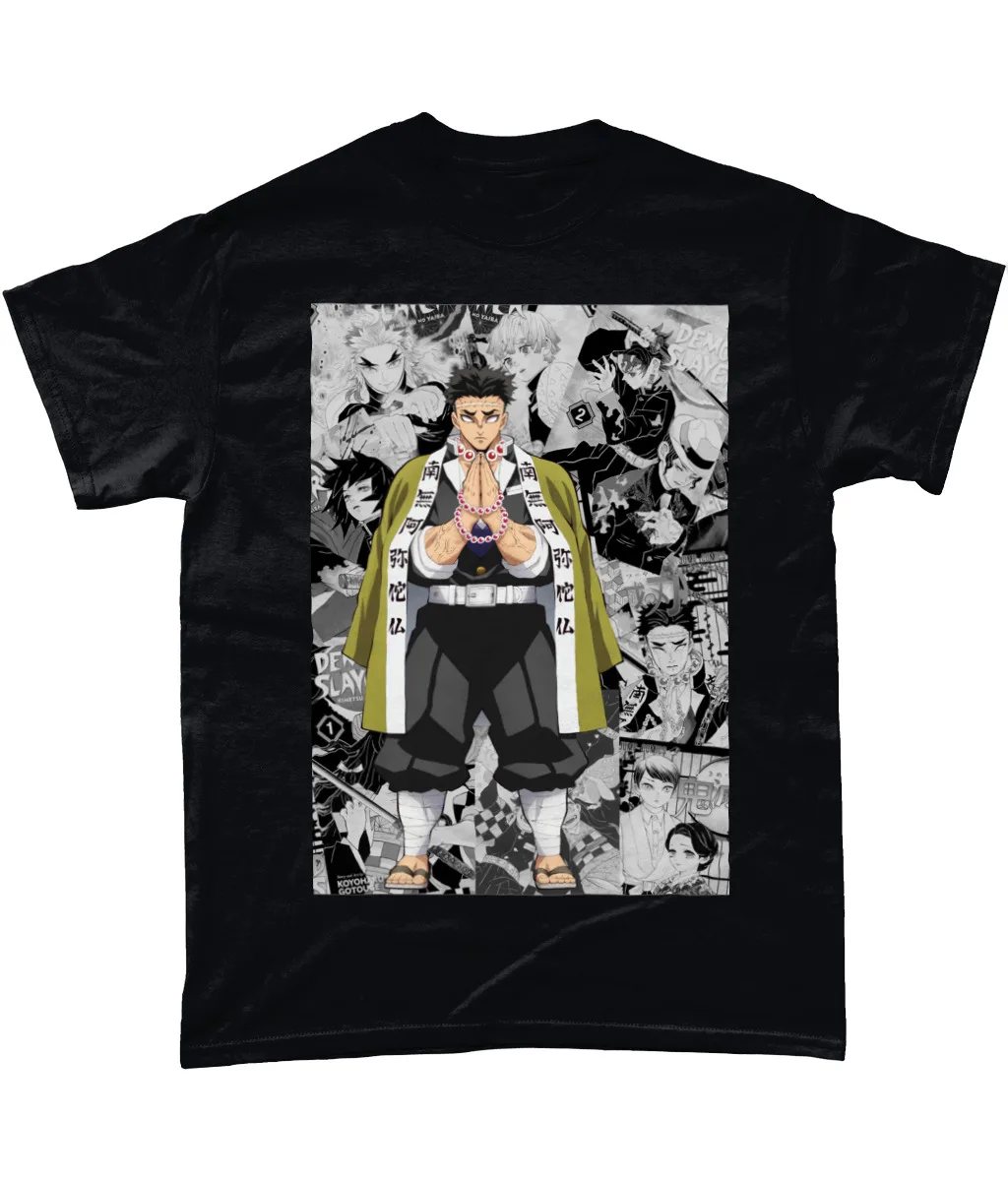 Gyomei Demon Slayer Manga Strip Anime Unisex Tshirt T-Shirt Tee ALL SIZES