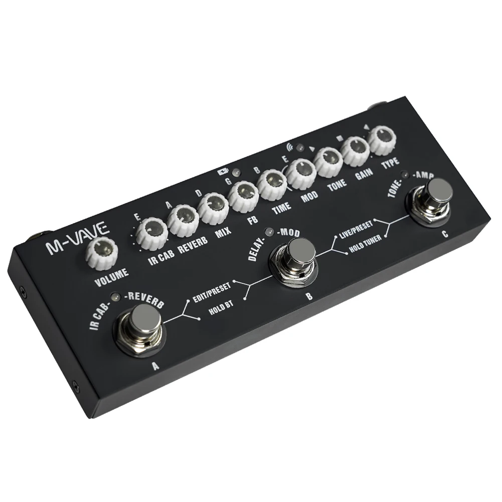 Electric Guitar Combined Effect Pedal Delay Reverb MOD IR Cab Digital Multi Effects Guitar Pedal Effector Guitar Accessories