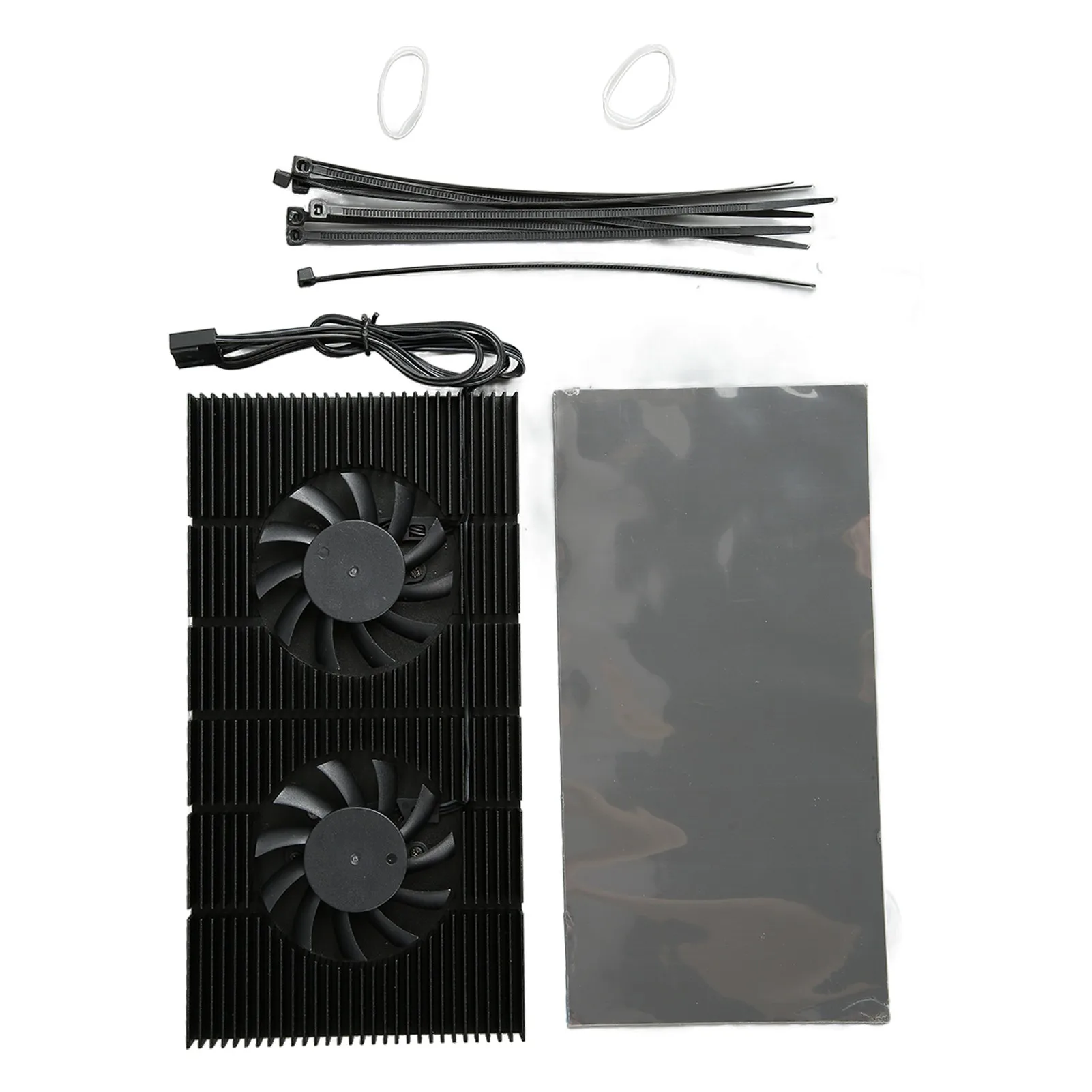 

GPU Backplate Radiator Aluminum Alloy Fast Heat Sink 4 Pin Backplane Memory Cooler for RTX3090 3080 3070