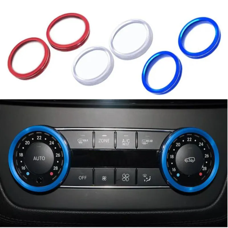 For Mercedes Benz GLE M GLK SL GLS SLK G GL Class W204 X166 W218 R172 Car Centre Air Conditioning Rotary knob Button Trim Cover