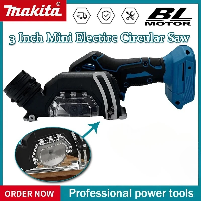 

Аккумуляторная мини-циркулярная пила Makita 3 дюйма, бесщеточная, 18В, ручная, для резки