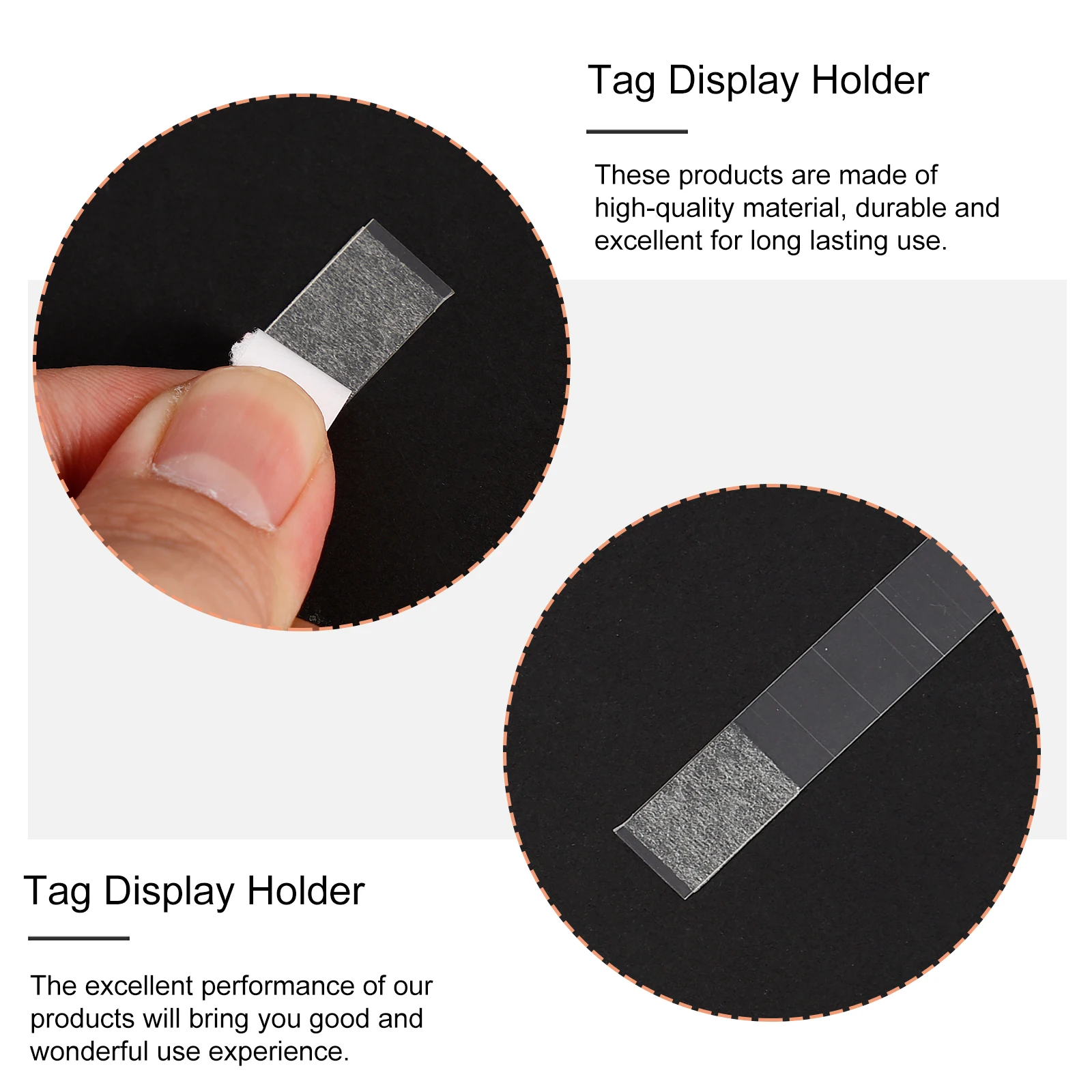 

100 Pcs Shield Advertising Folder Brackets Tabs Tag Display Holder Plastic Strip Jumping Price Label
