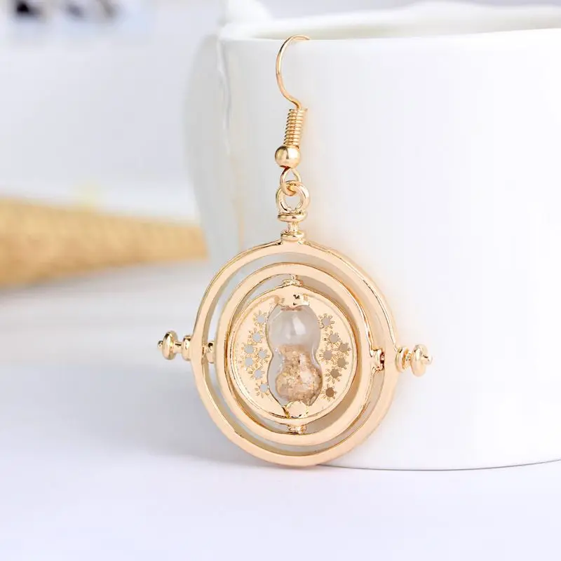 Pendientes Harry Potter Time Converter Reloj de Arena Pendientes Personalizados Harry Potter Colgante Regalo de Cumpleaños