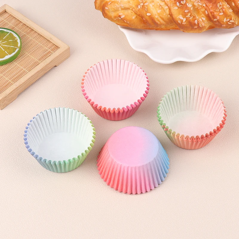 100Pcs Cupcake Liners Standard Cupcake Cups DIY Cupcake Papers Baking Cups Cupcake Wrappers Kitchen Baking Accessories