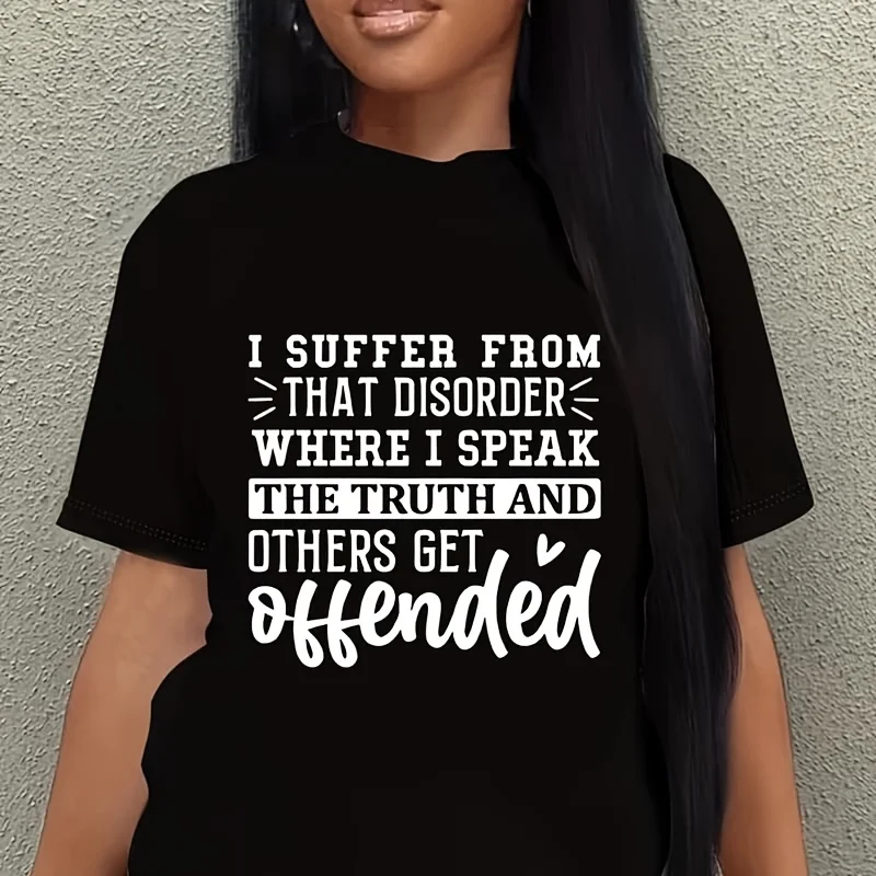 I Suffer from That Disorder Women's Plus Size T-Shirt 100% Cotton 220g