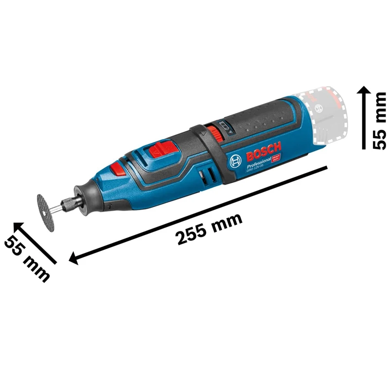 Bosch GRO12V-35 12V Electric Grinder Polisher Rechargeable Lithium Battery Enthusiasts 6-Speed Regulation Cordless Rotary Tool