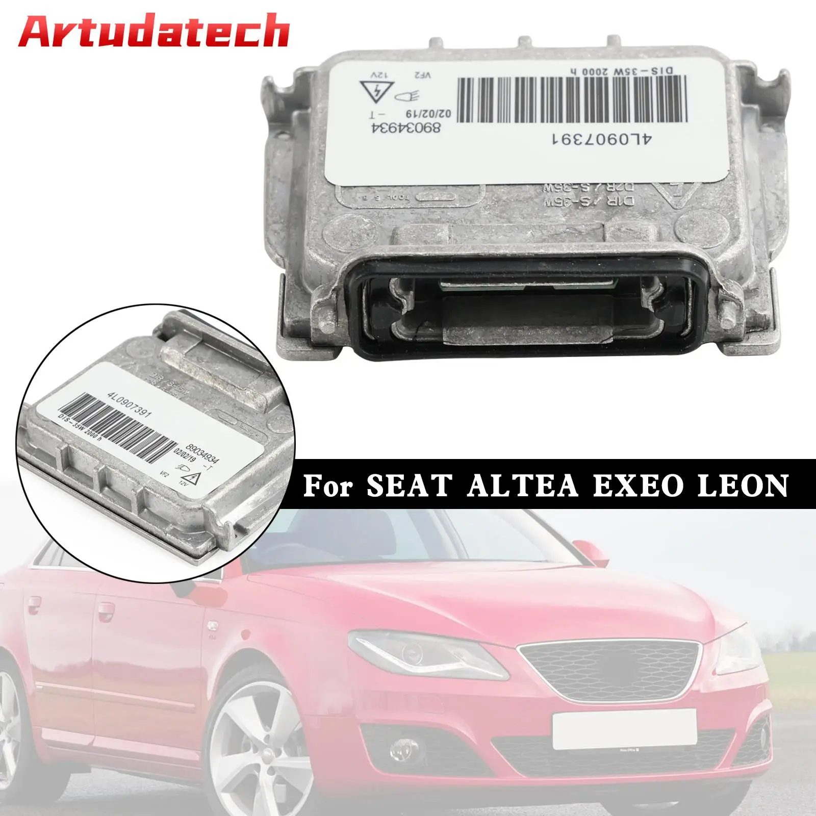 Artudatech Xenon Headlight Headlamp Ballast 6G Control Module 89034934 For SEAT ALTEA EXEO