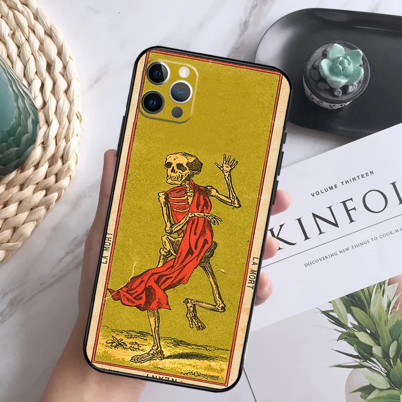 Tarot Card Astrology Sun Moon Lover Case For iPhone 14 12 Pro Max 11 13 Pro Max 12 13 Mini X XR XS Max 7 8 Plus SE2 Phone Cover