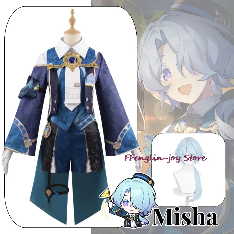 Misha Anime Game Honkai: Star Rail Cosplay Costume Clothes Wig Uniform Cosplay Penacony Daydream Hotel Halloween Party Set