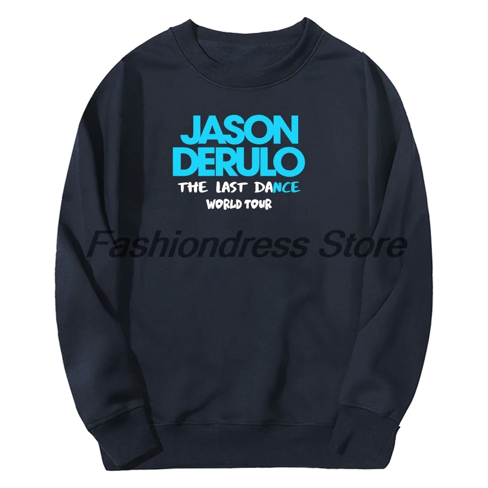 

Jason Derulo Last Dance World Tour 2026 Crewneck Long Sleeve Streetwear Women Men Pullover Sweatshirts