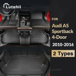 Lutehil Car floor mats for Audi A5 Sportback 4-Door 2010 2011 2012 2013 2014 2015 2016 Car Trunk Mat foot Pads carpet