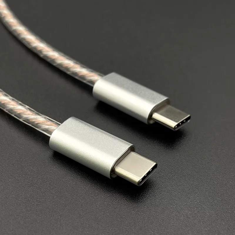 OTG Adapter Cable Small Tail Decoding Connection Cable USBC to Type-c Male To Male For Android iPhone 15 16 Mobile Phone