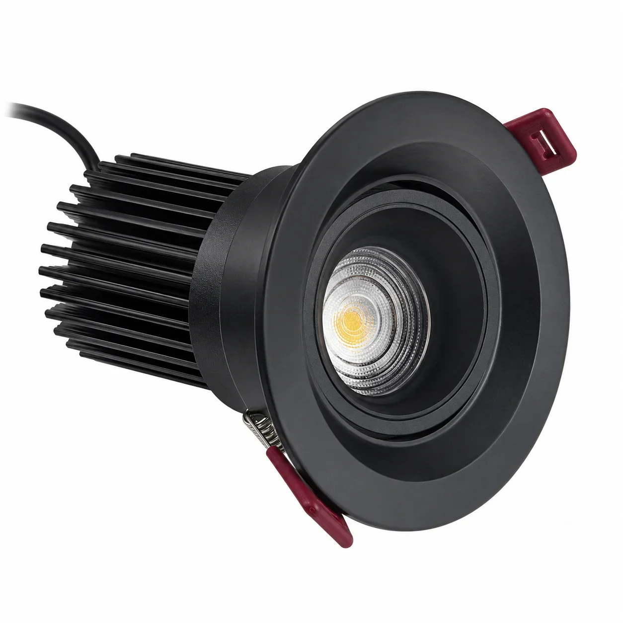 JOYINLED Zoom LED Spotlight, Recessed Downlight, Black White Aluminum Ceiling Lamp Adjustable Angle Spot Light Interior Lighting