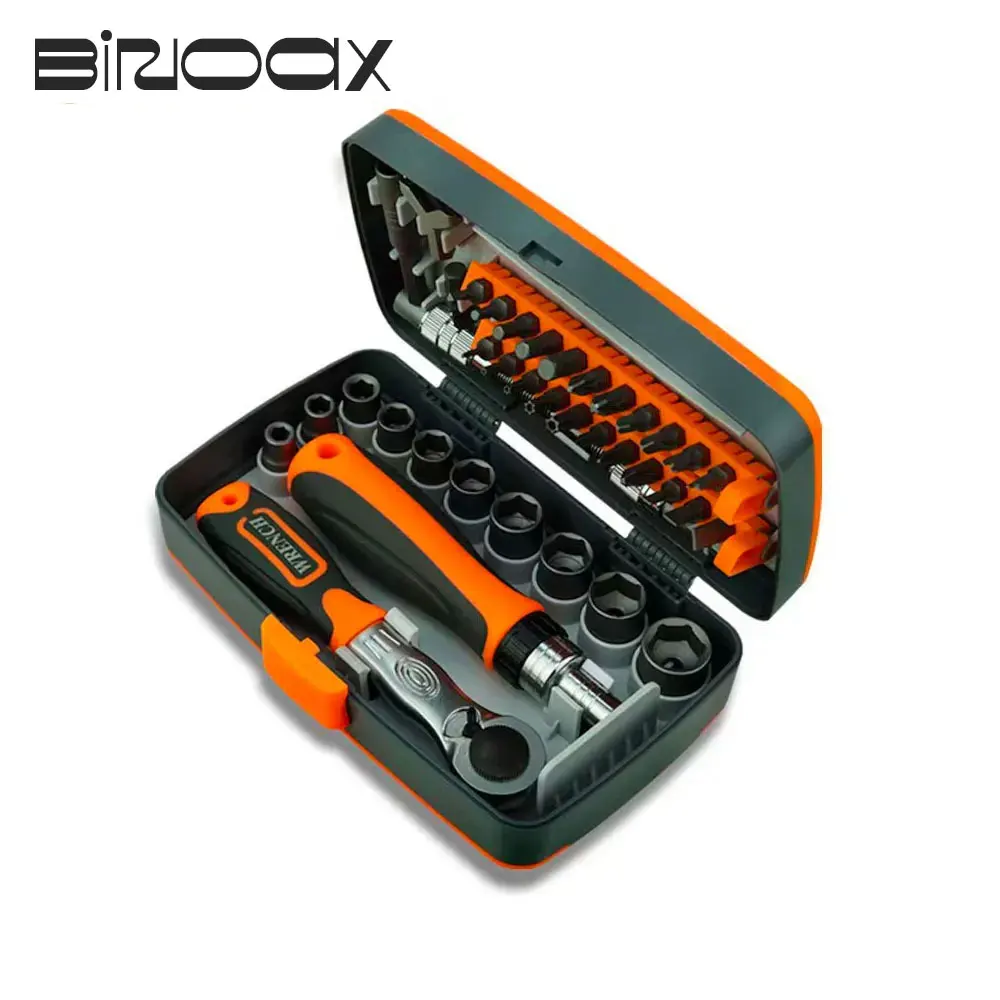 

Binoax 38Pcs Screwdriver Set Ratchet Handle Wrench Socket Repair Combination Tools Bit Set