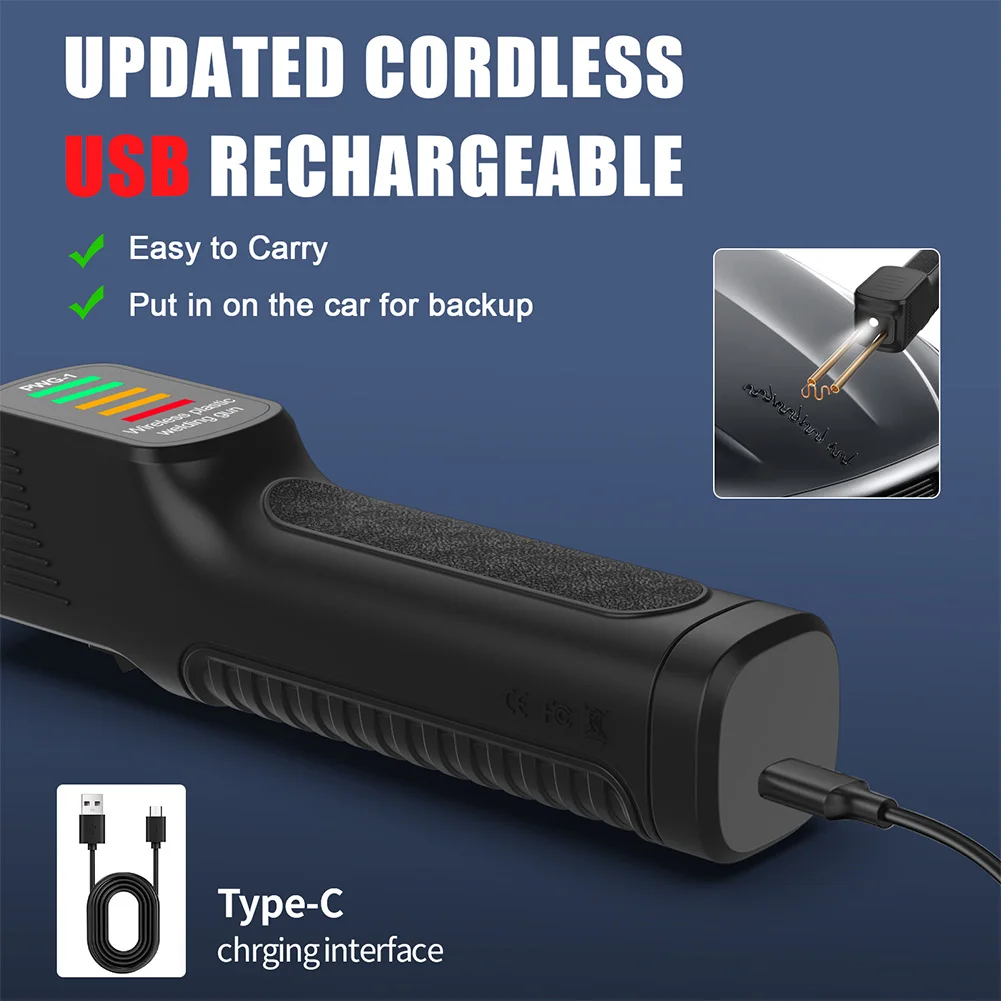 

300W Plastic Welding Machine 200pcs Hot Stapler Plastic Welder Gun Soldering Iron Heat Gun for Car Bumper Repair Tools
