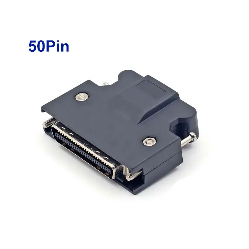 10pcs SM-SCSI MDR Connector 14P 20P 26P 36P 50 Pin CN1 Servo Plug 3M 10150-3000PE/10350-52A0-008 Cable Wire Solder Type Shell