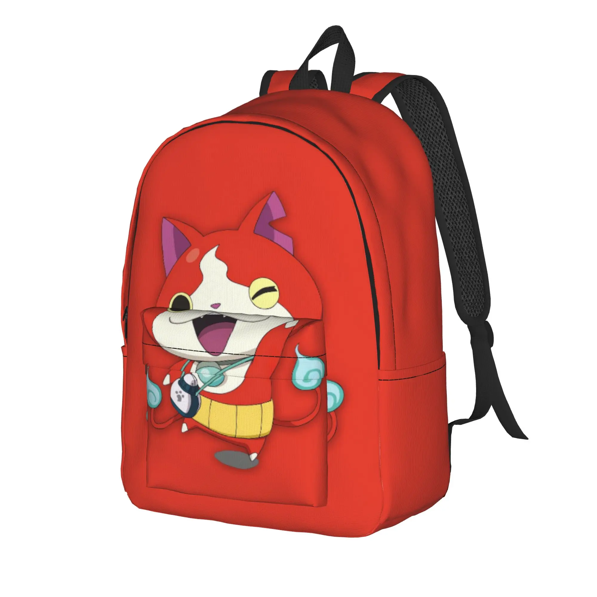 Yokai Watch Jibanyan 2 Backpack Men  Big Backpacks Polyester Casual High School Bags College High Quality Rucksack
