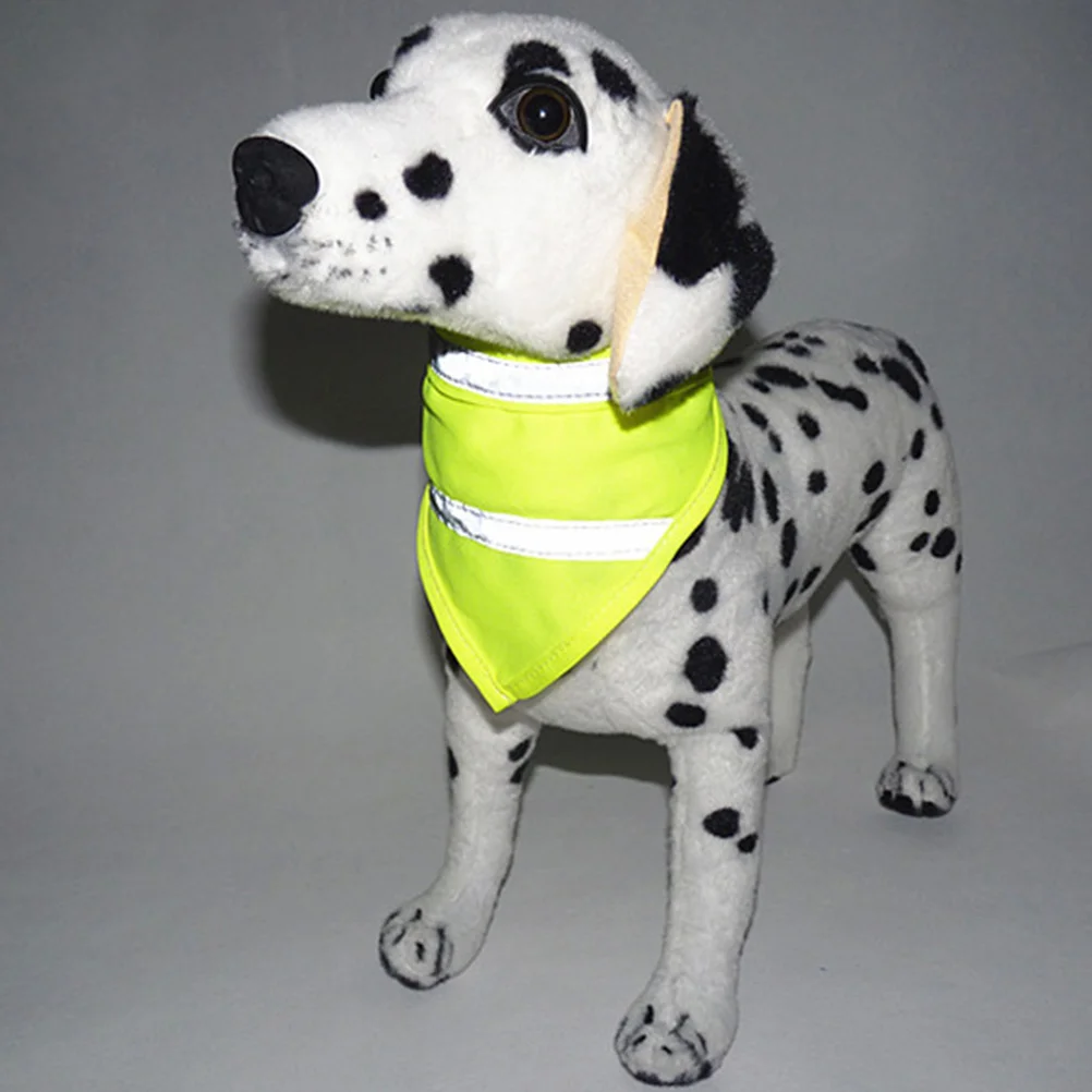 

Glow-in-the-dark Pet Scarf Halloween Puppy Reflective Bib for Polyester Collar