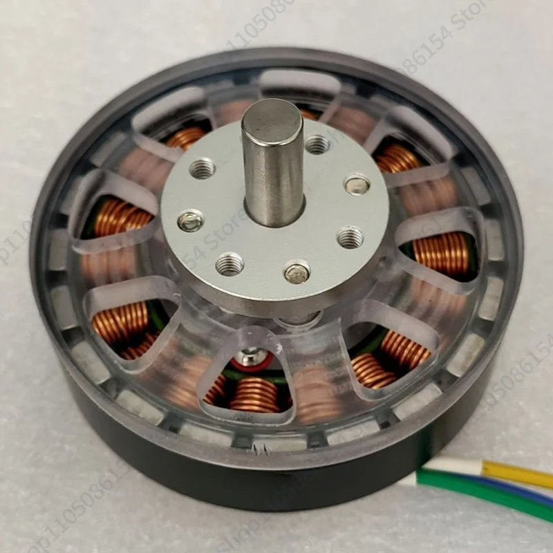 M6 6010 disc brushless motor, three-phase permanent magnet generator, model aircraft motor, teaching DIY kit