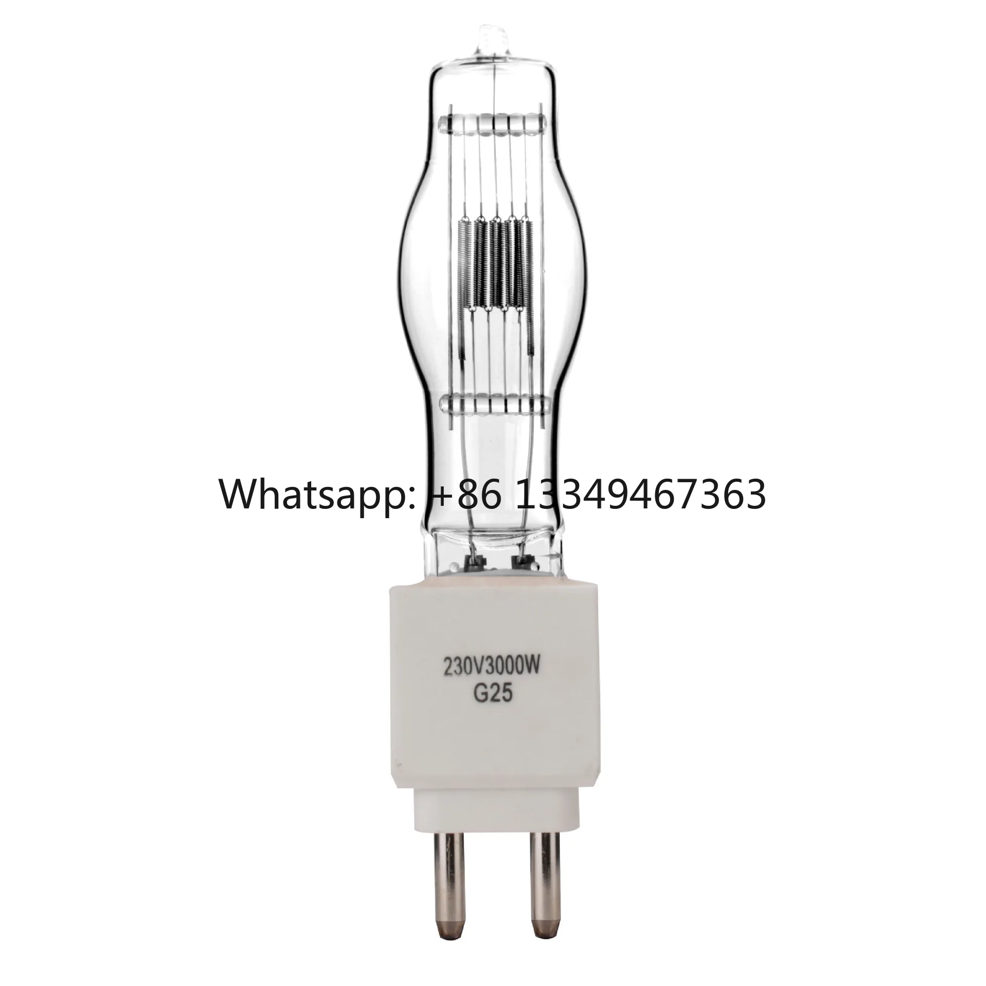G25 Stage Halogen Lamp Bulb 230V 3000W Clear Spotlight Aero Ship Light Stage Light Warm White