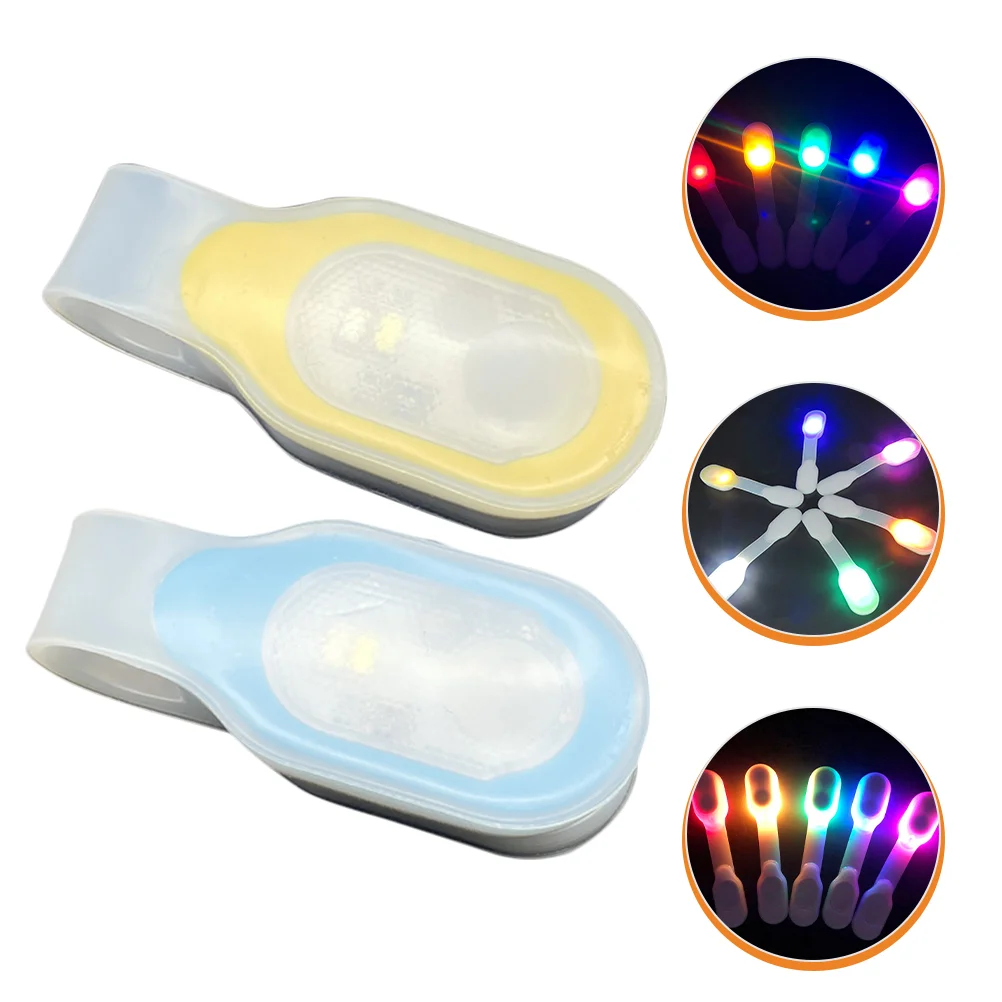 

2 Pcs Hands-free Magnetic Light Flashlight for Waking Mini Running Silicone LED