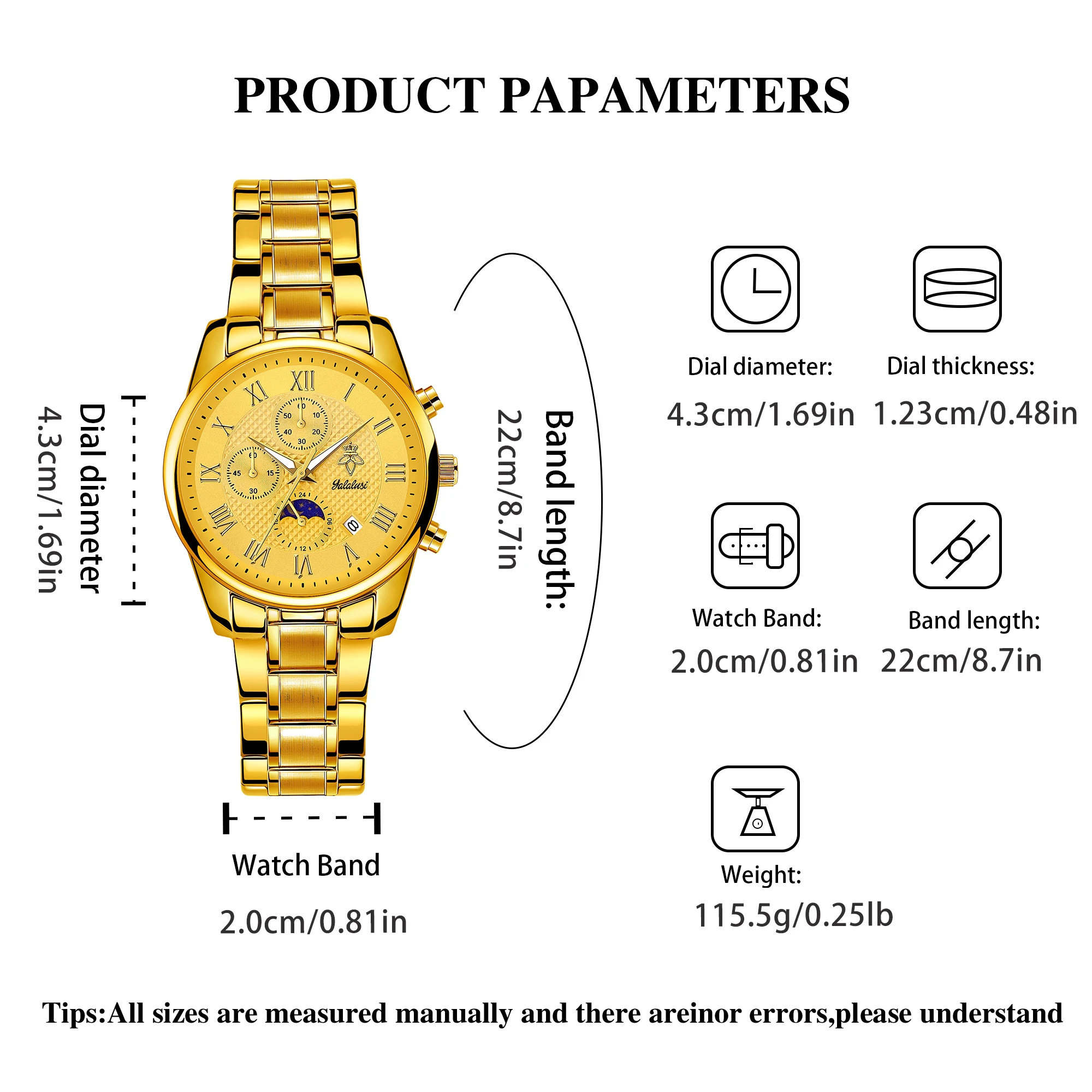 YaLaLuSi Stylish Men’s Steel-Strap Bracelet Watch: Versatile Timepiece for Business and Leisure – The Perfect Gift Reloj