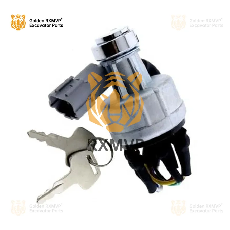 For Ignition Switch 21n4-10400 21e-610430 Hyundai R200-5 R200lc Hl730tm-7 Rd80-7 Excavator