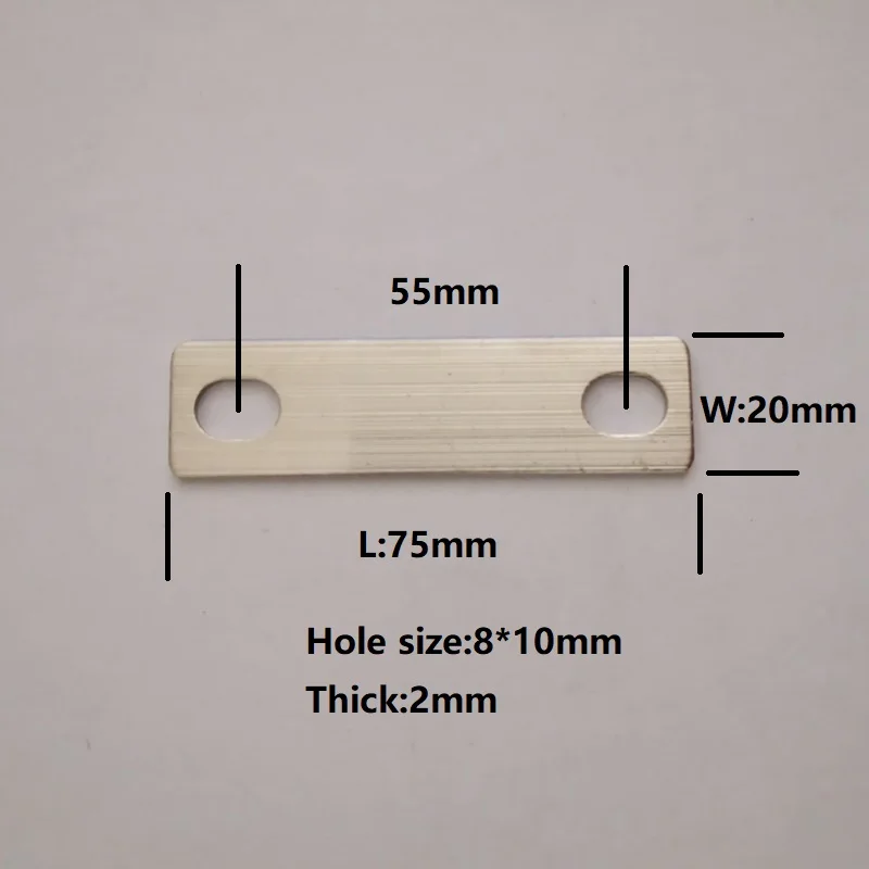 4 sztuk niklowane profil miedziany M8 złącze baterii pasek klip polak kontakt 55mm centralny otwór Pitch dla ogniw litowych LiFePO4