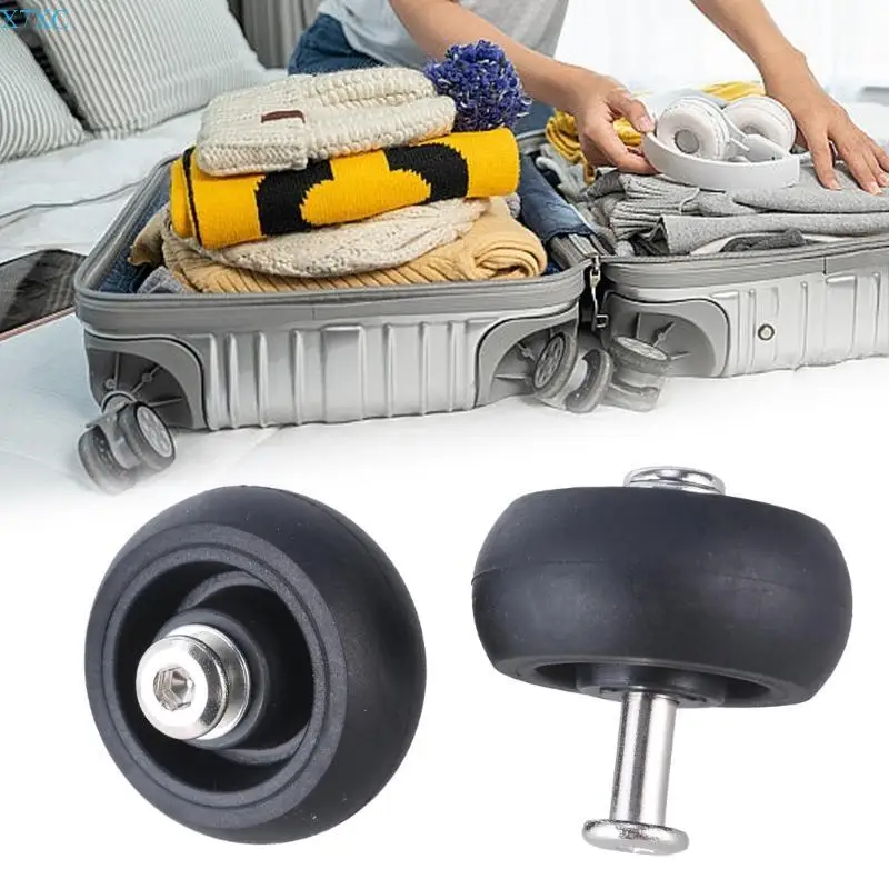 X7XC Suitcase Spinner Replacement Set of 4Pcs 40x18mm Rubber with Bearings