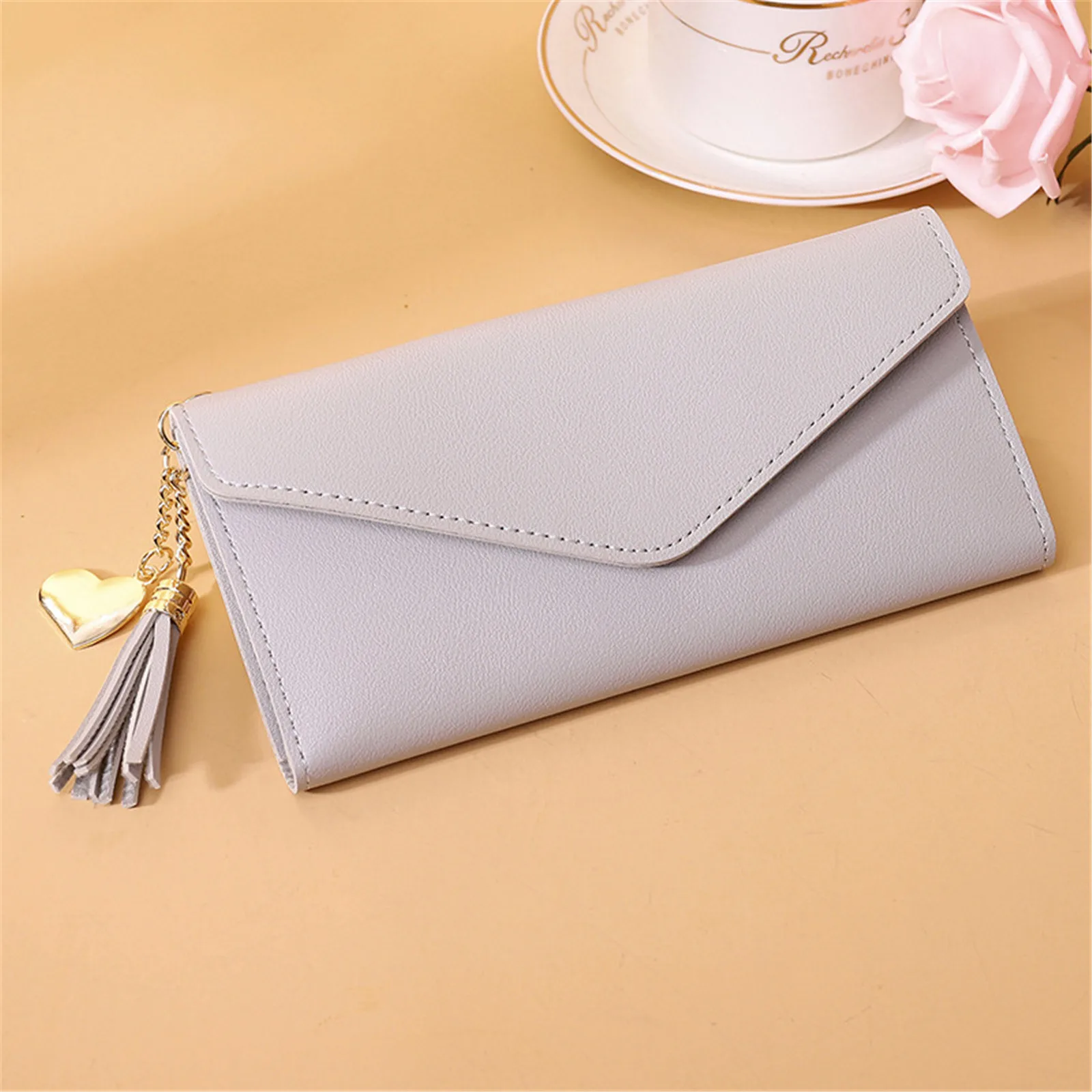 New Women'S Wallet Coin Card Holder Travel Purses With Zipper Pattern Pu Leather Handbags Trends 2023 Square Bag Fashion Simple