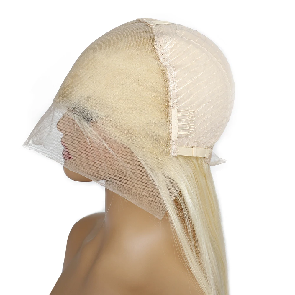 613 Straight 13x4 Lace Front Human Hair Bob Wig Pre Plucked Baby Hair 613 Blonde Short Bob Wig Remy Human Hair For Women image 5
